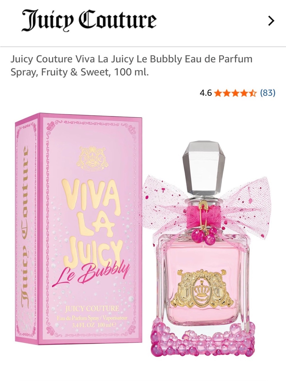 Juicy Couture Viva La Juicy Le Bubbly Eau de Parfum - 100ml - Picture 4 of 7
